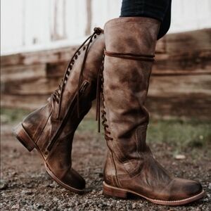 Freebird By Steven Stag Lace Up Knee Boots